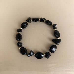 Black beaded bracelet